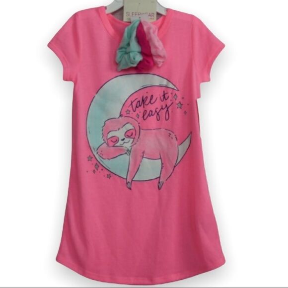 4G So Pink Sloth "Take it easy" Nightgown - Picture 2 of 10
